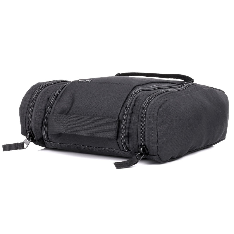 J. Buxton Double Zip Hanging Kit Black