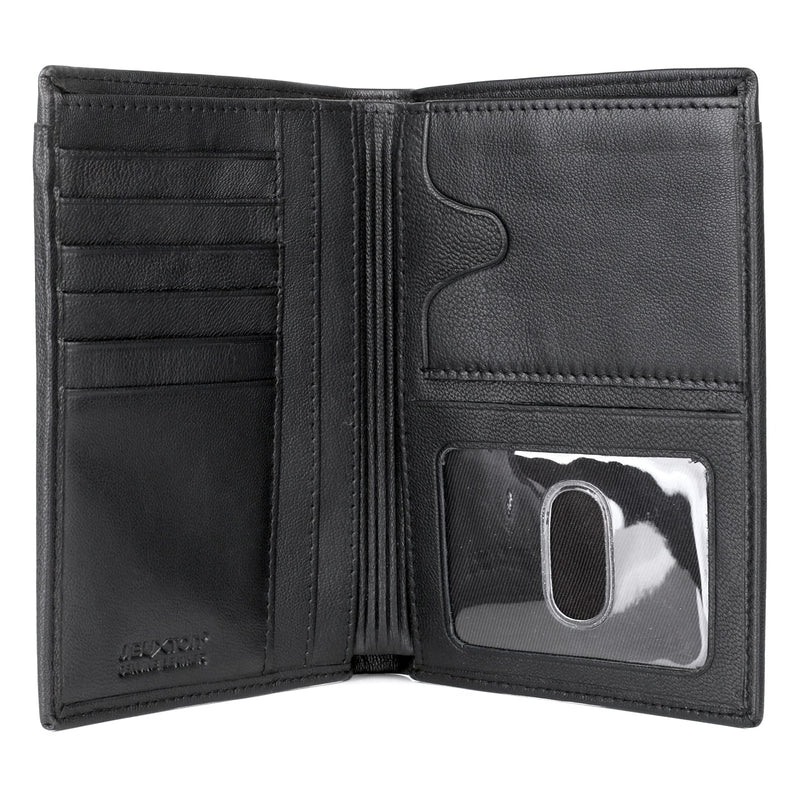 J. Buxton RFID Passport Wallet Black