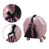J Hook Luggage Strap Add a Bag Hook Hanger Strap, Adjustable attaches Briefcase Together (Black - Normal Size)