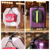 J Hook Luggage Strap Add a Bag Hook Hanger Strap, Adjustable attaches Briefcase Together (Black - Normal Size)