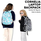 J World Cornelia Middle School Backpack for Girls. Laptop Bookbag for Women, Secret Garden