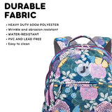 J World Cornelia Middle School Backpack for Girls. Laptop Bookbag for Women, Secret Garden
