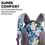 J World Cornelia Middle School Backpack for Girls. Laptop Bookbag for Women, Secret Garden