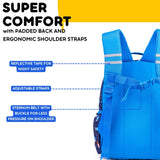 J World Duet Kids Backpack & Lunch Box Set For Boys & Girls Pre - K to Elementary School, Spaceship