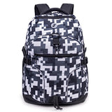 J World New York Atom Laptop Backpack – Ergonomic Backpack for School with Air Mesh Padded Shoulder Straps – 600D Polyester Work Backpack for Men and Women – Stylish Design (CAMO)