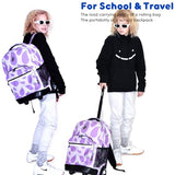 J World New York Sunrise Rolling Backpack, Black, One Size