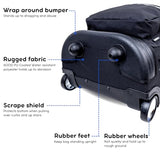 J World New York Sunrise Rolling Backpack, Black, One Size