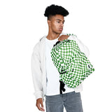 J World Oz Middle School Backpack for Kids. Cute Laptop Bookbag for Girls Boys, Matcha Checkers