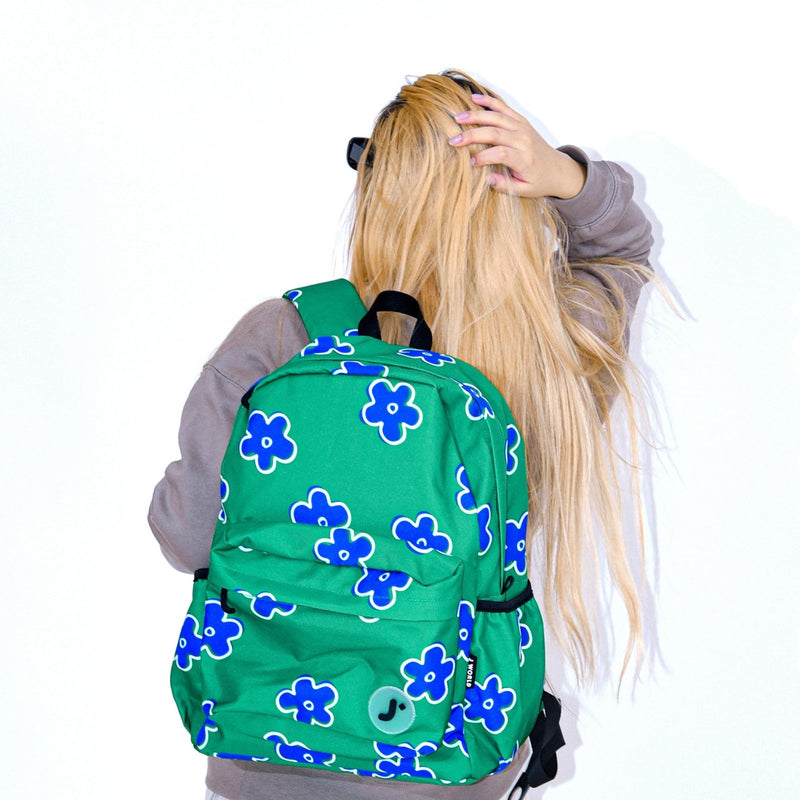 J World Oz Middle School Backpack for Kids. Cute Laptop Bookbag for Girls Boys, Matcha Checkers