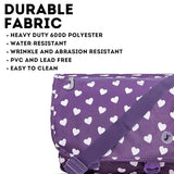 J World Terry Cute Messenger Bag for Girls & Women. Kids Small School Shoulder Bag, Purple Heart