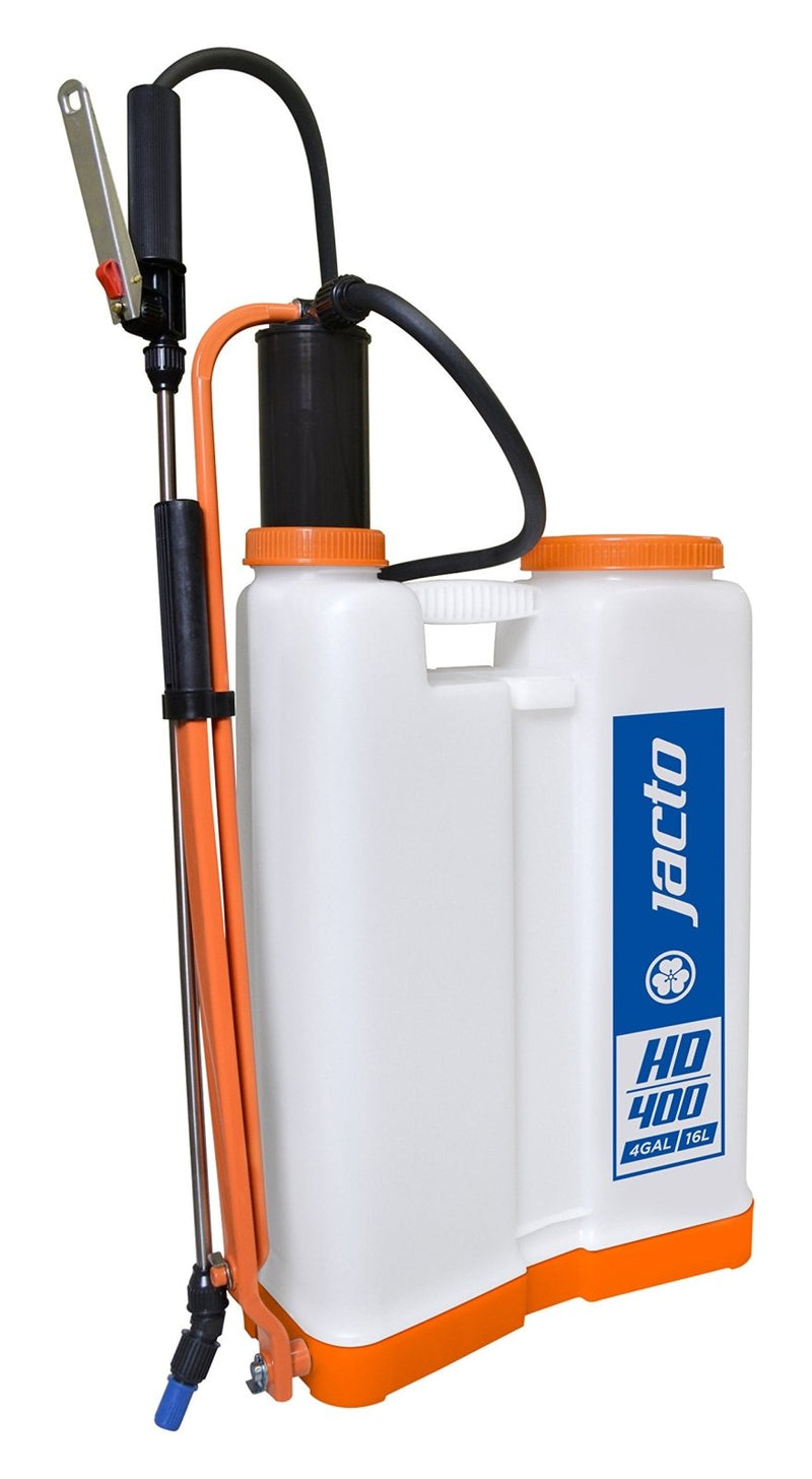 Jacto HD - 400 Heavy - Duty 4 - Gallon Sprayer – Versatile & Durable for Landscapers, Farmers & Homeowners | Ergonomic Design, Adjustable Nozzle - Color White