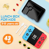 Jafeton School Backpack for Boys, 4 PCS Gamer Boy Backpack Set with Bento Box, Lunch Box & Pencil Pouch, Waterproof Schoolbag for Boys Kids Teens, Elementary Middle School, Kid Bookbag Casual Daypack