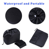 JAKAGO Shockproof Camera Insert Bag for SLR DSLR Mirrorless Camera Lens Flash Light Accessories Camera Pouch with Adjustable Dividers for Canon Nikon Sony Water Resistant Camera inner case(Black)