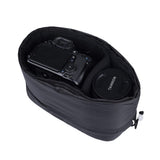 JAKAGO Shockproof Camera Insert Bag for SLR DSLR Mirrorless Camera Lens Flash Light Accessories Camera Pouch with Adjustable Dividers for Canon Nikon Sony Water Resistant Camera inner case(Black)