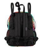 JanSport Central Adaptive Backpack – Wheelchair & Walker Compatible, Tuck - Away Shoulder Straps, Adjustable Backrest Loops & Anchor Straps, Iconic Design, Red/Multi Hippie Days