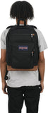 JanSport Cool Backpack with 15 - inch Laptop Sleeve, Ergonomic S - Curve Shoulder Straps, Durable Large Capacity Bag with 2 Main Compartments, Black
