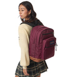 JanSport Cool Backpack with 15 - inch Laptop Sleeve, Large Computer Bag Rucksack with 2 Compartments, Ergonomic Straps, Cherry Lacquer