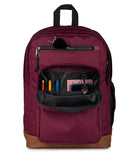 JanSport Cool Backpack with 15 - inch Laptop Sleeve, Large Computer Bag Rucksack with 2 Compartments, Ergonomic Straps, Cherry Lacquer