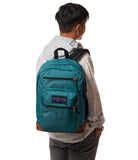 JanSport Cool Backpack with 15 - inch Laptop Sleeve, Large Computer Bag Rucksack with 2 Compartments, Ergonomic Straps, Emerald Pool