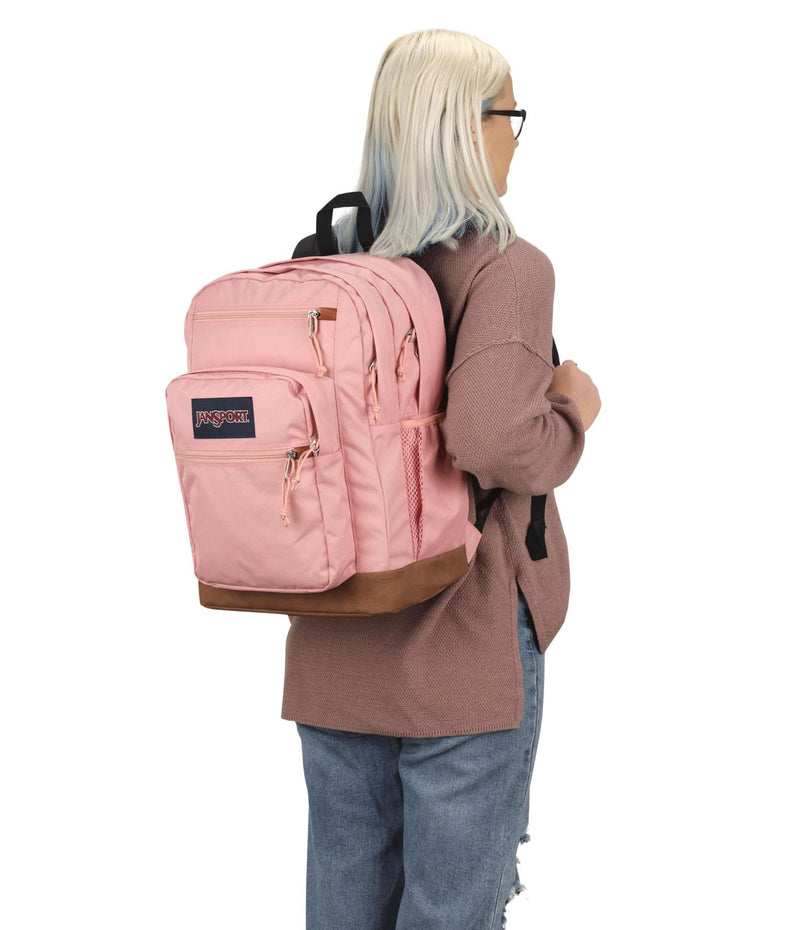 JanSport Cool Backpack, with 15 - inch Laptop Sleeve - Large Computer Bag Rucksack with 2 Compartments, Ergonomic Straps, Misty Rose