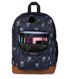 JanSport Cool Backpack with 15 - inch Laptop Sleeve, Large Computer Bag Rucksack with 2 Compartments, Ergonomic Straps, Pastel Petals - Black