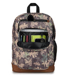 JanSport Cool Backpack with 15 - inch Laptop Sleeve, Large Computer Bag Rucksack with 2 Compartments, Ergonomic Straps, Woodland Camo