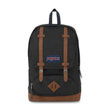 JanSport Cortlandt Laptop Backpack, Black, 15” Laptop Sleeve-Synthetic Leather Shoulder Computer Bag with Large Compartment, Padded Straps- Rucksack for Men, Women