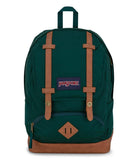 JanSport Cortlandt Laptop Backpack, Deep Juniper, 15” Laptop Sleeve-Synthetic Leather Shoulder Computer Bag with Large Compartment, Padded Straps- Rucksack for Men, Women