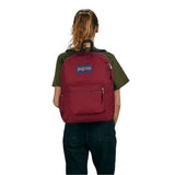 JanSport Cross Town Backpack 17" x 12.5" x 6" - Simple Bag for Everyone with 1 Main Compartment, Front Utility Pocket - Premium Class Accessories - Russet Red