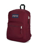 JanSport Cross Town Backpack 17" x 12.5" x 6" - Simple Bag for Everyone with 1 Main Compartment, Front Utility Pocket - Premium Class Accessories - Russet Red