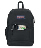 JanSport Cross Town Plus Backpack - Large Main Compartment, Side Water Bottle Pocket, 15-Inch Padded Laptop Sleeve - Black