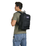 JanSport Cross Town Plus Backpack - Large Main Compartment, Side Water Bottle Pocket, 15-Inch Padded Laptop Sleeve - Black