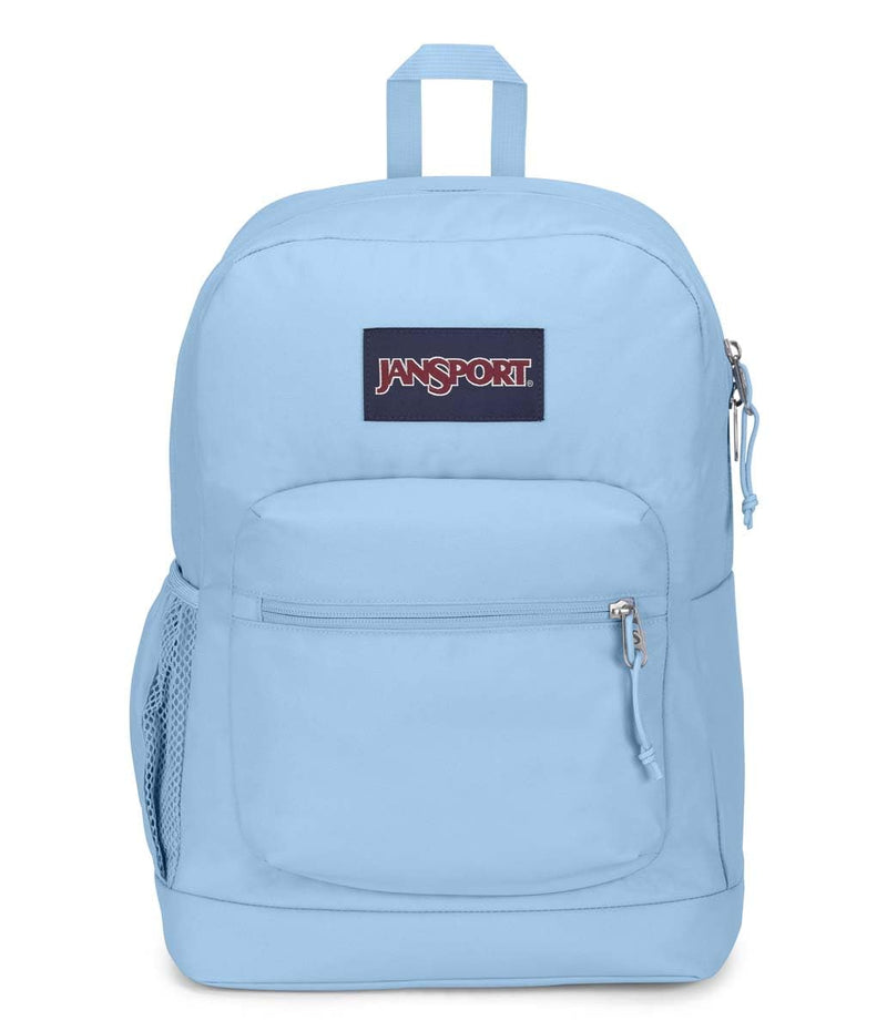 JanSport Cross Town Plus Backpack - Large Main Compartment, Side Water Bottle Pocket, 15 - Inch Padded Laptop Sleeve - Blue Dusk