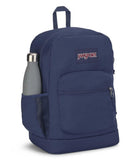 JanSport Cross Town Plus Backpack - Large Main Compartment, Side Water Bottle Pocket, 15 - Inch Padded Laptop Sleeve - Navy
