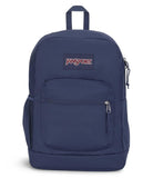 JanSport Cross Town Plus Backpack - Large Main Compartment, Side Water Bottle Pocket, 15-Inch Padded Laptop Sleeve - Navy