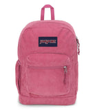 JanSport Cross Town Plus Remix Backpack - Padded Back Panel, Laptop Sleeve, and Front Pocket Organizer - Mauve Haze Corduroy