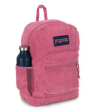 JanSport Cross Town Plus Remix Backpack - Padded Back Panel, Laptop Sleeve, and Front Pocket Organizer - Mauve Haze Corduroy