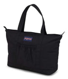 JanSport Daily Tote Spacious Main Compartment, Dual Shoulder Handles, Front Drop Pocket, Zippered Closure, Black