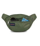 JanSport Fifth Avenue Fanny Pack Crossbody Bags for Women, Men - Stylish, Durable Waist Bag with Adjustable Belt, Main Zippered Pocket, Quick Stash Pocket, Travel Essentials, Cargo Green