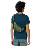 JanSport Fifth Avenue Fanny Pack Crossbody Bags for Women, Men - Stylish, Durable Waist Bag with Adjustable Belt, Main Zippered Pocket, Quick Stash Pocket, Travel Essentials, Cargo Green