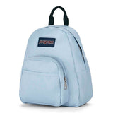 JanSport Half Pint Mini Backpack, 10.2 L - Durable Mini Bag Purse with Adjustable Shoulder Straps, Single Main Compartment, Zippered Stash Pocket, Blue Dusk