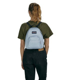 JanSport Half Pint Mini Backpack, 10.2 L - Durable Mini Bag Purse with Adjustable Shoulder Straps, Single Main Compartment, Zippered Stash Pocket, Blue Dusk