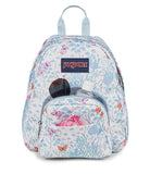 JanSport Half Pint Mini Backpack, 10.2 L - Durable Mini Bag Purse with Adjustable Shoulder Straps, Single Main Compartment, Zippered Stash Pocket, Fluttering Fields