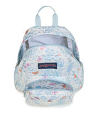 JanSport Half Pint Mini Backpack, 10.2 L - Durable Mini Bag Purse with Adjustable Shoulder Straps, Single Main Compartment, Zippered Stash Pocket, Fluttering Fields