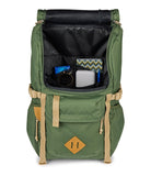 JanSport Hatchet Backpack – 15 - inch Padded Laptop Compartment, Dual Water Bottle Pockets, Side Compression Straps, Cargo Green