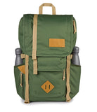 JanSport Hatchet Backpack – 15 - inch Padded Laptop Compartment, Dual Water Bottle Pockets, Side Compression Straps, Cargo Green