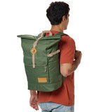 JanSport Hatchet Rolltop Backpack - 17 - inch Padded Laptop Sleeve, Spacious Main Compartment, Dual Water Bottle Pockets, Cargo Green