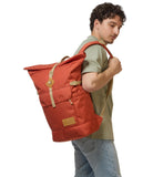 JanSport Hatchet Rolltop Backpack - 17 - inch Padded Laptop Sleeve, Spacious Main Compartment, Dual Water Bottle Pockets, Dune Red