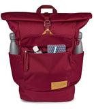 JanSport Hatchet Rolltop Backpack - 17 - inch Padded Laptop Sleeve, Spacious Main Compartment, Dual Water Bottle Pockets, Russet Red