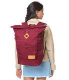 JanSport Hatchet Rolltop Backpack - 17 - inch Padded Laptop Sleeve, Spacious Main Compartment, Dual Water Bottle Pockets, Russet Red